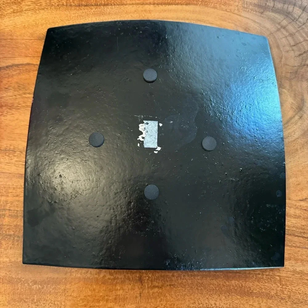 Glass Elephant Curved Serving Tray - Square